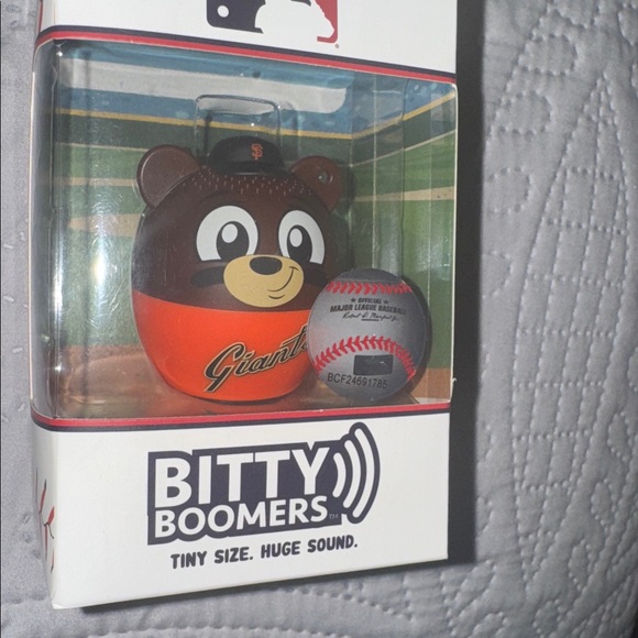 MLB Giants Bitty Boomers Bluetooth Speaker - Black and Orange - Picture 3 of 6